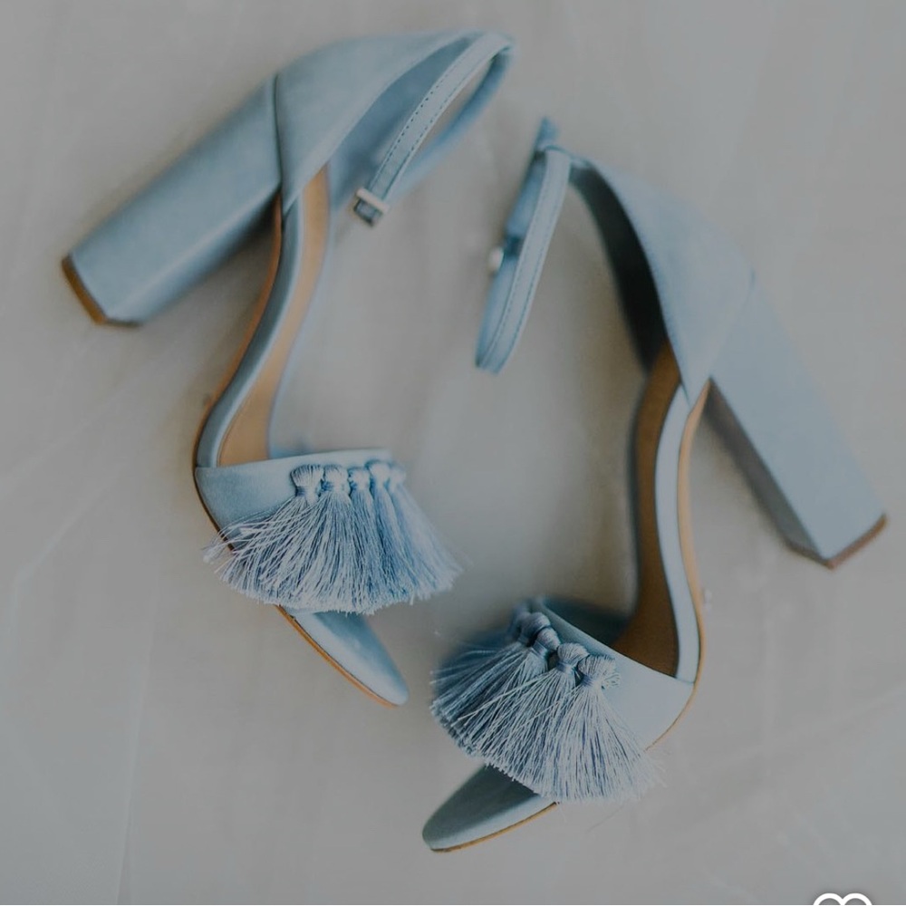 ISO!!  SCHUTZ Detty Blue Tassel Heels